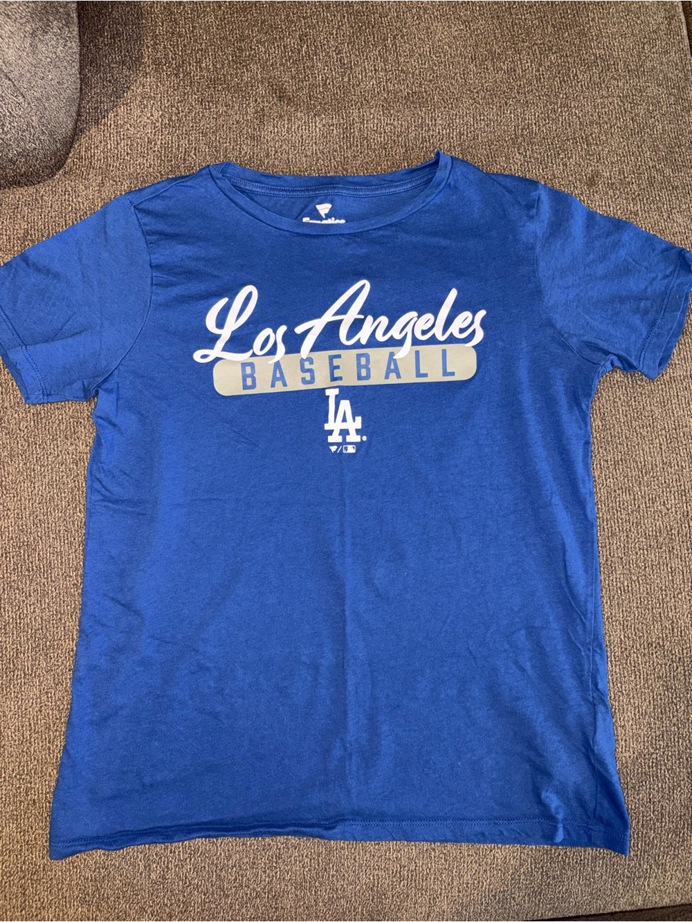 Fanatics Dodgers Royal Blue Women's Short Sleeve Logo Tee